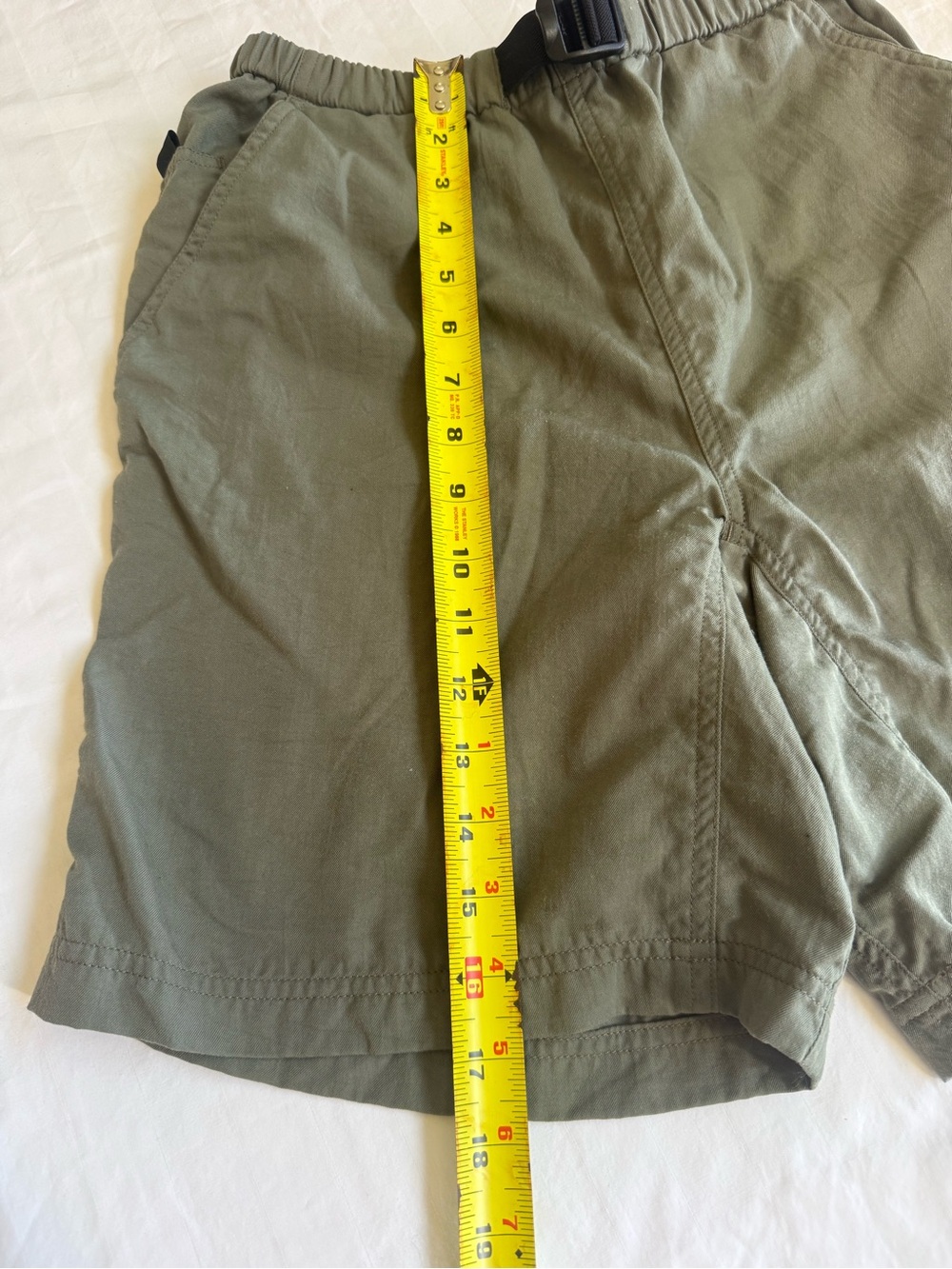 The North Face Vintage Belted Nylon Cargo Shorts Green Women’s Size S Granola - Picture 5 of 7